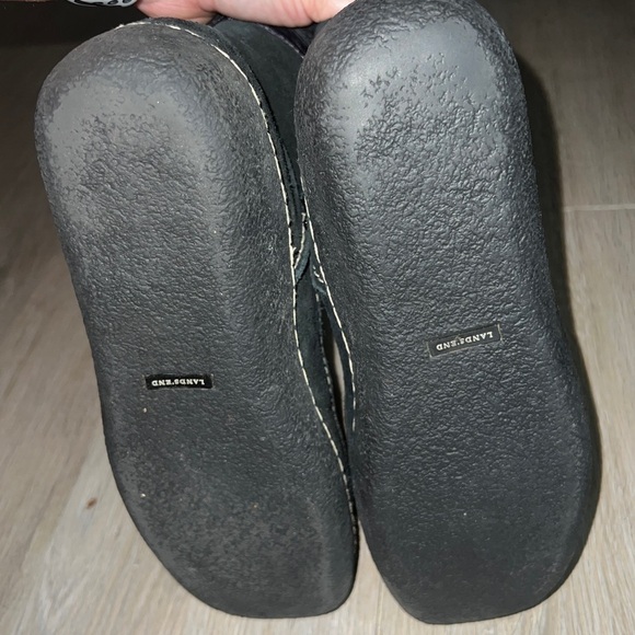 Lands End Suede Fleece Lined Booties - Picture 6 of 7